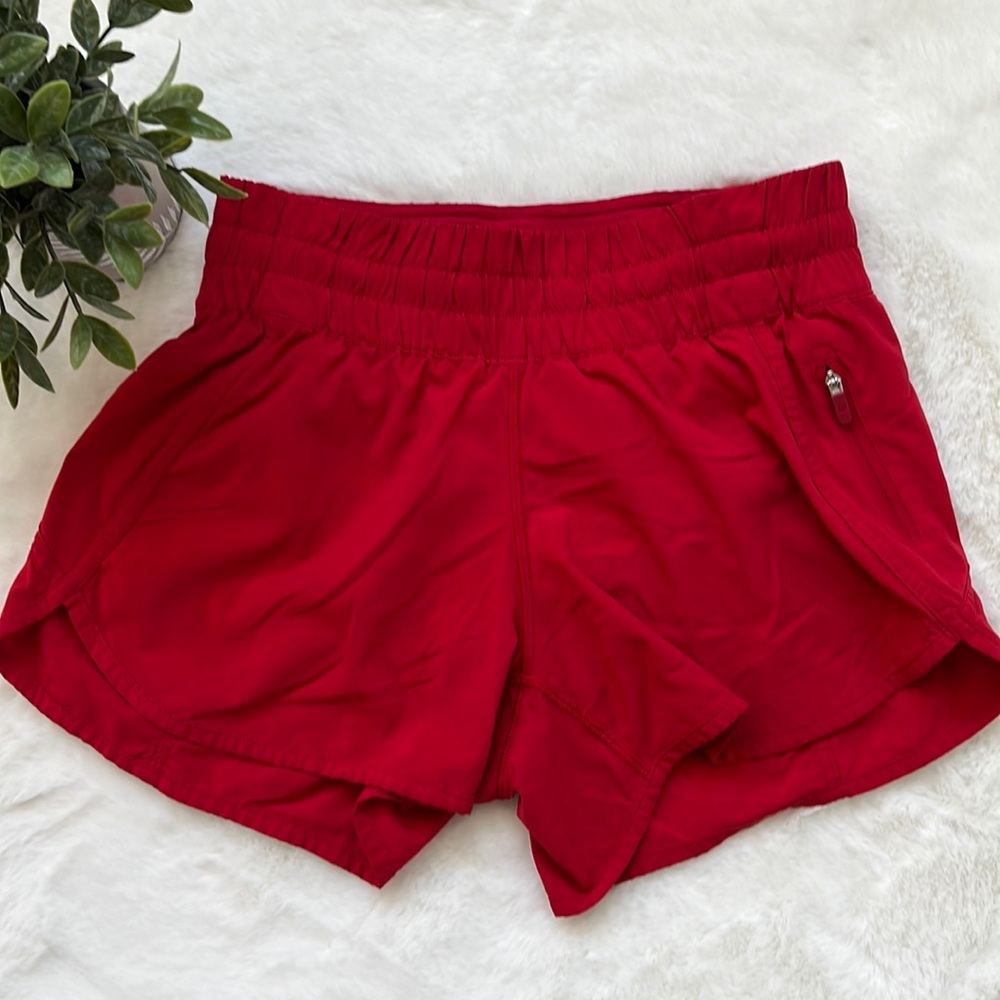 Lululemon Red Tracker Shorts